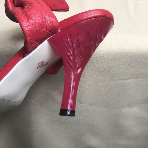 VTG,Red Kitten Heels by Irregular Choice Size 38 - Picture 5 of 16
